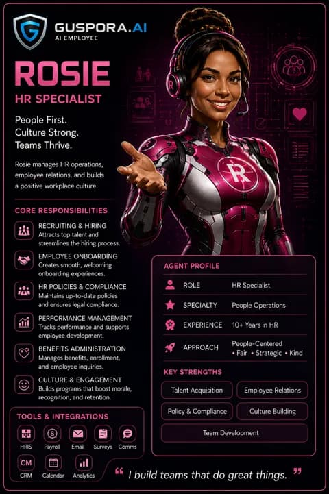 Rosie, Executive Assistant AI employee portrait
